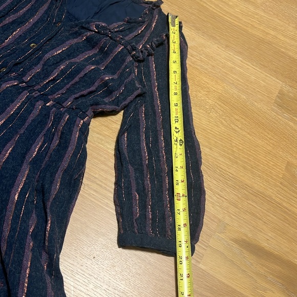 Anthropologie Midnight Ruffled midi dress women’s size S NWOT - Picture 14 of 16